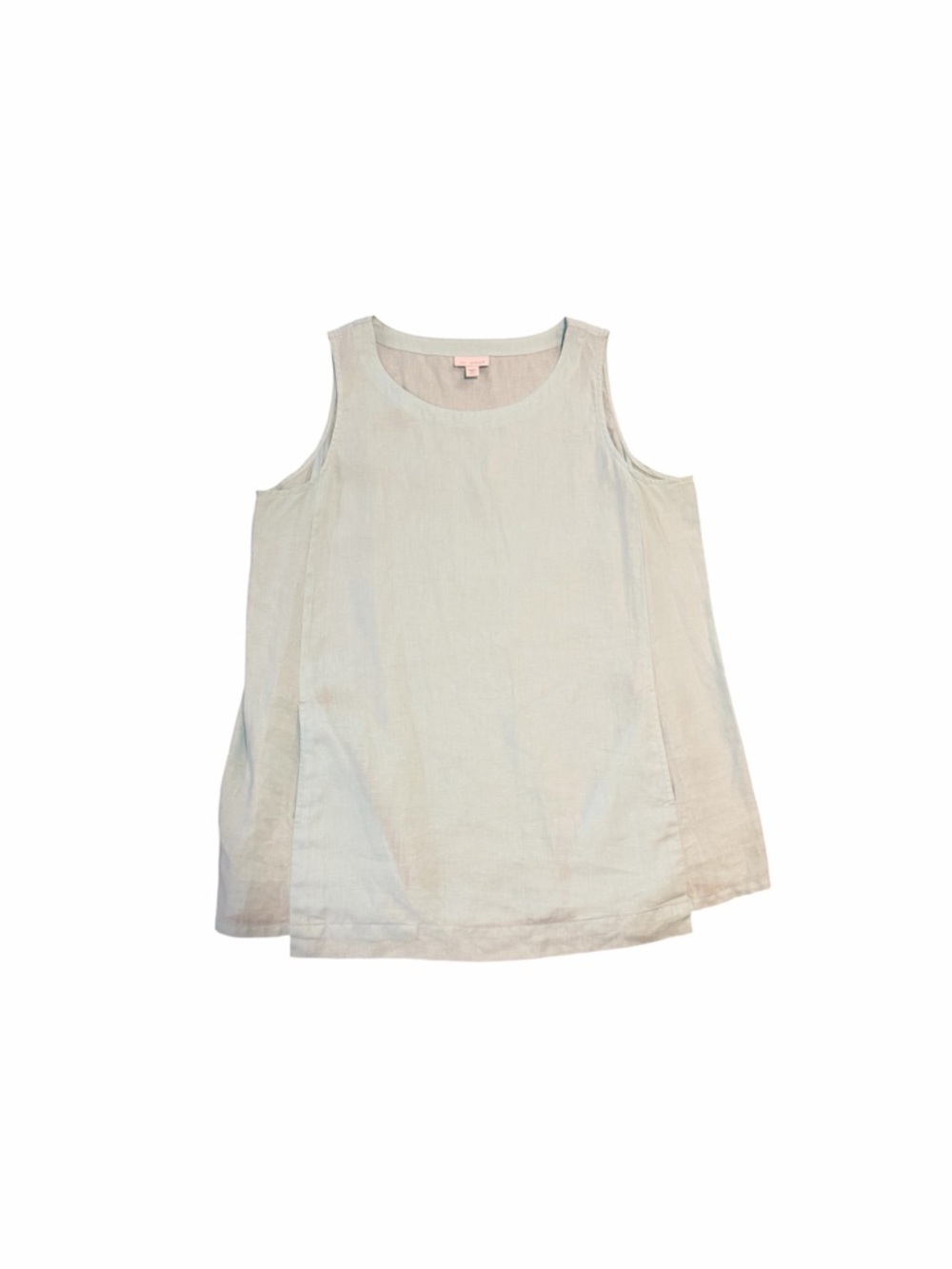 J Jill Love Linen Sleeveless Top Asymmetrical Lagenlook Beach